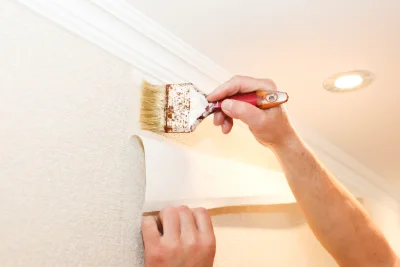 Pose de papier peint à Faverolles — revêtements muraux et toiles de verre